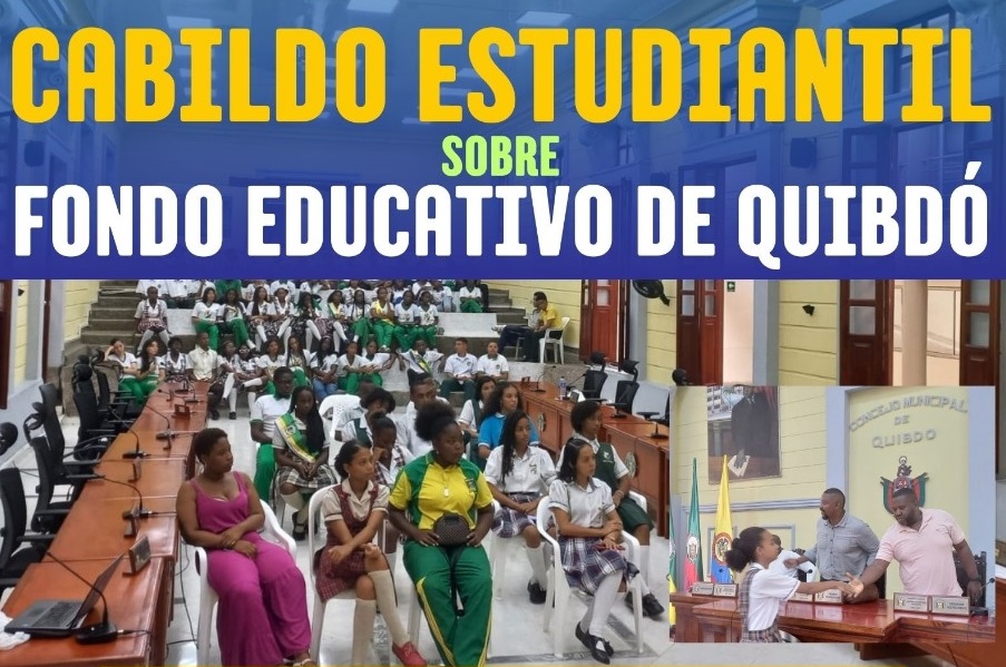 Cabildo estudiantil sobre fondo educativo de Quibdó